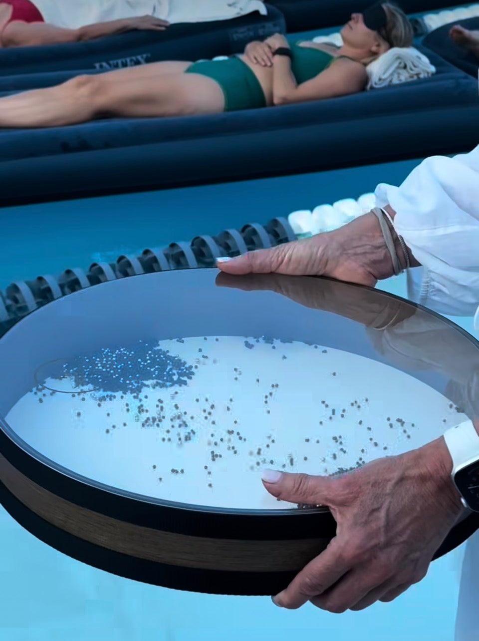 Pool Float Sound Bath Pop-Up & Cosmic Mocktails |  Allison Schumann | Jill Niedelman